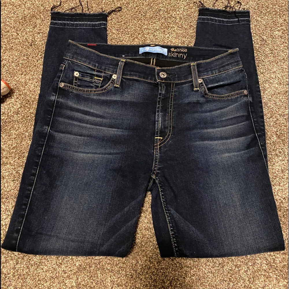 Size 29 seven for all mankind b (air) ankle skinny